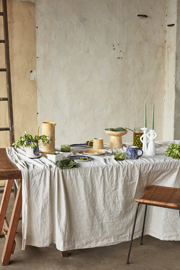 DEL SOL BIRD PLATTER MUSTARD