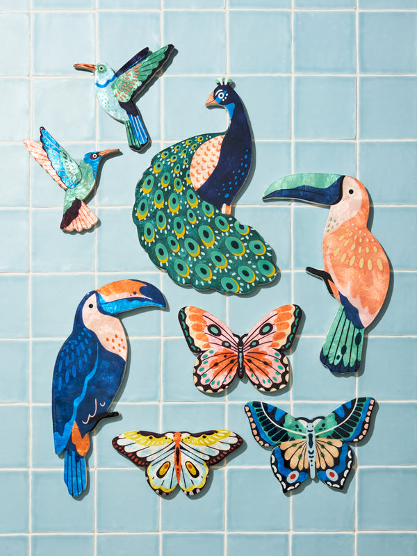 CANOPY PEACOCK WALL ART