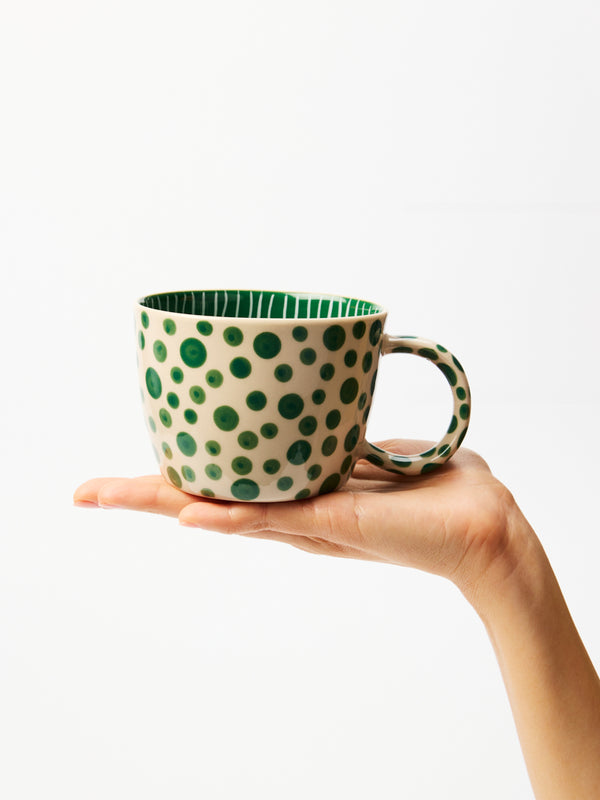 CHINO MUG GREEN SPOT