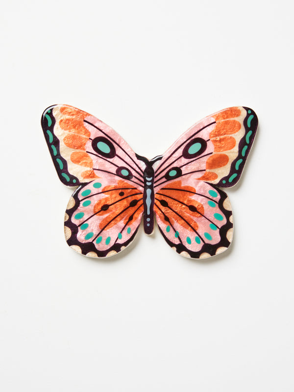 CANOPY BUTTERFLY PINK WALL ART