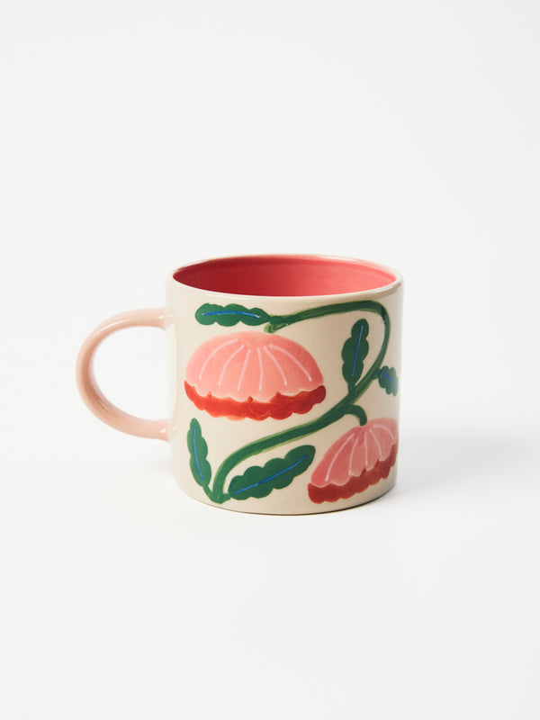 BLOOMIE PINK FLOWER MUG
