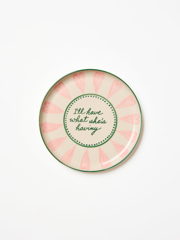 LOVE NOTES PLATE WHAT SHES HAVING