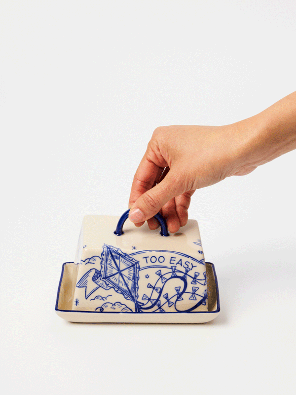 INKED BUTTER DISH TOO EASY