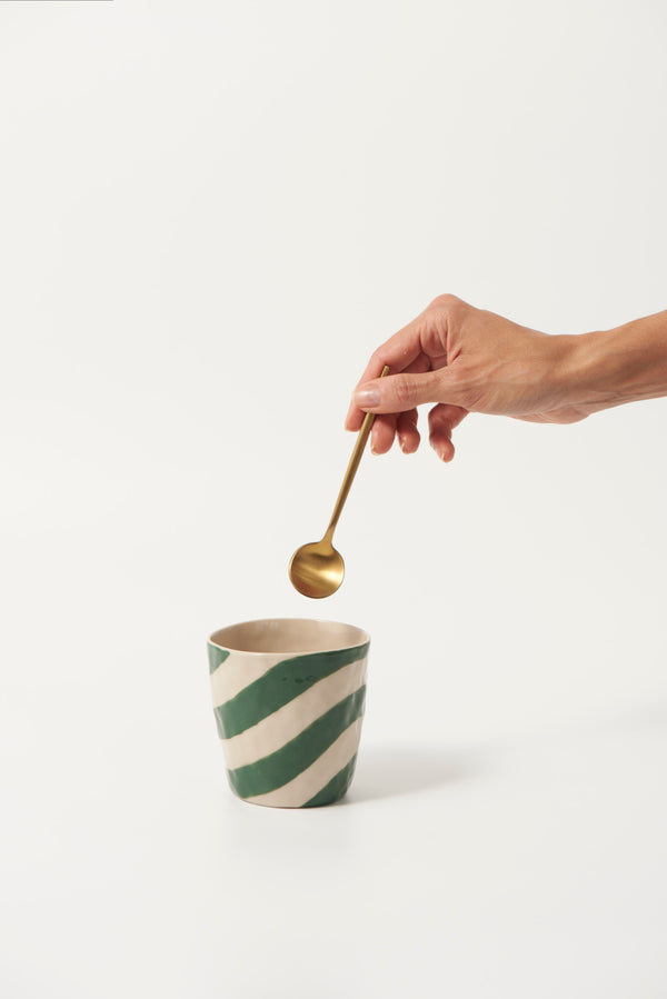 CABANA STRIPE TUMBLER GREEN