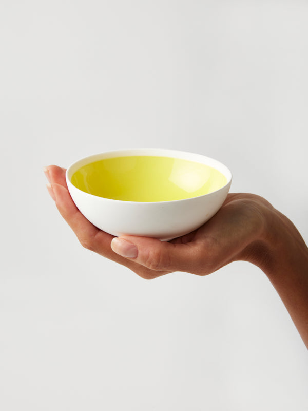 GLAZED BOWL YELLOW