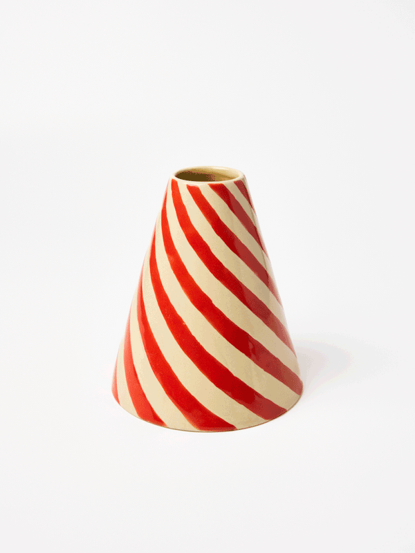 JESTER VASE RASPBERRY SWIRL