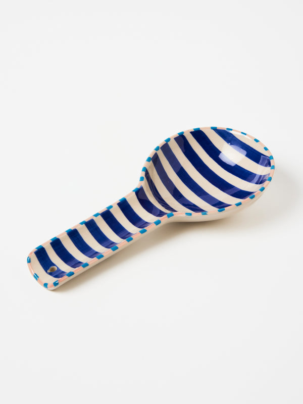 BLOOMIE BLUE STRIPE SPOON REST