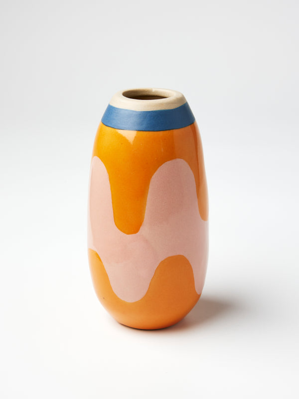 DOSE VASE PINK WAVE