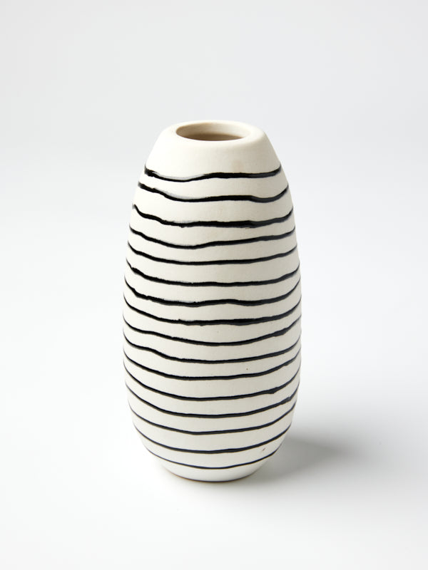 DOSE VASE BLACK STRIPE