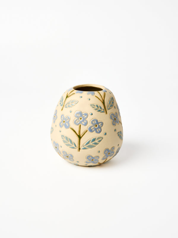 POLLEN VASE BLUE FLORET
