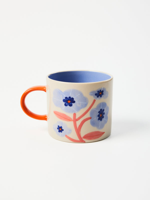 BLOOMIE BLUE FLOWER MUG
