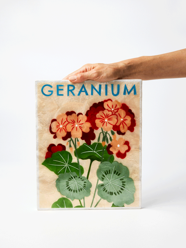 MARKET WALL ART GERANIUM