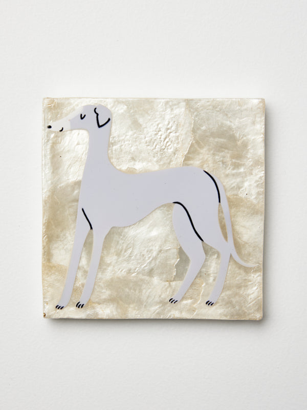 Pup Greyhound tile