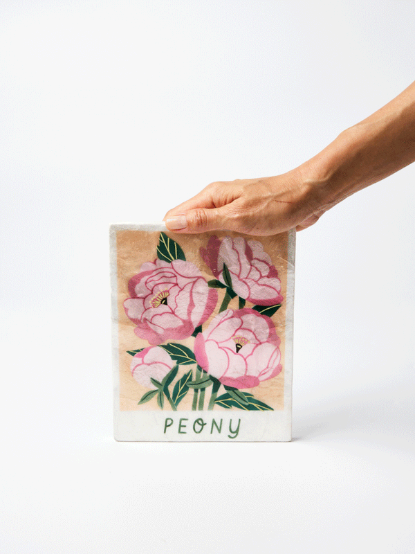 MARKET WALL ART PEONY