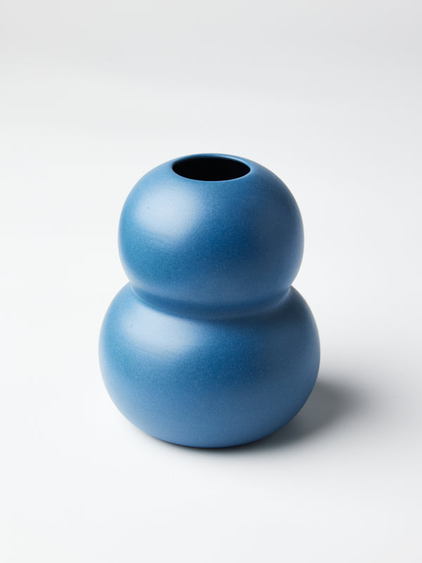 HAPPY VASE DOUBLE FRENCH BLUE