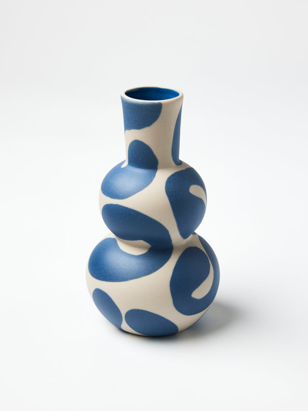 HAPPY VASE FRENCH BLUE CURLS