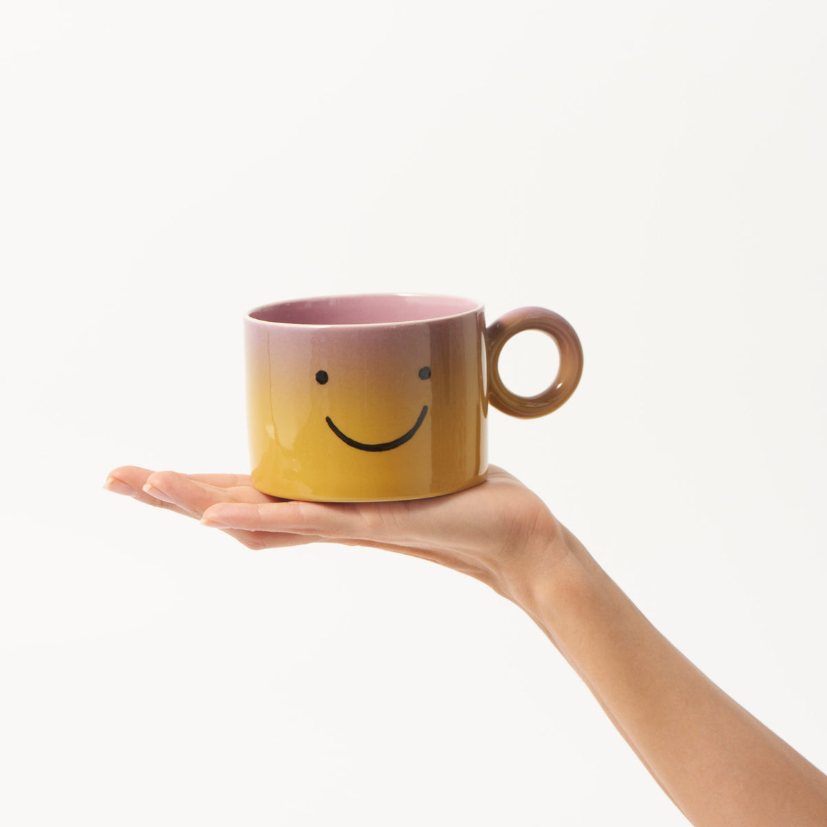 SMILEY MUG VIOLET Jones & Co