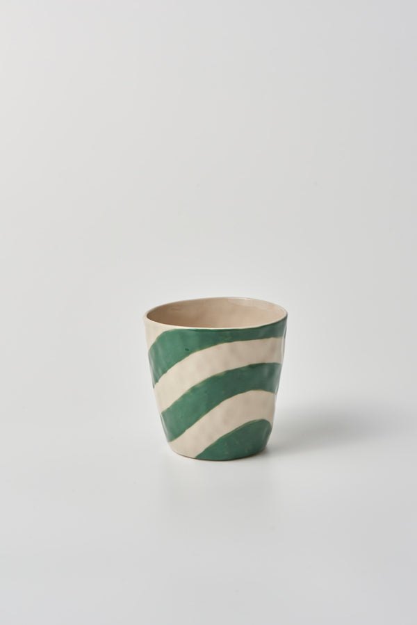 CABANA STRIPE TUMBLER GREEN