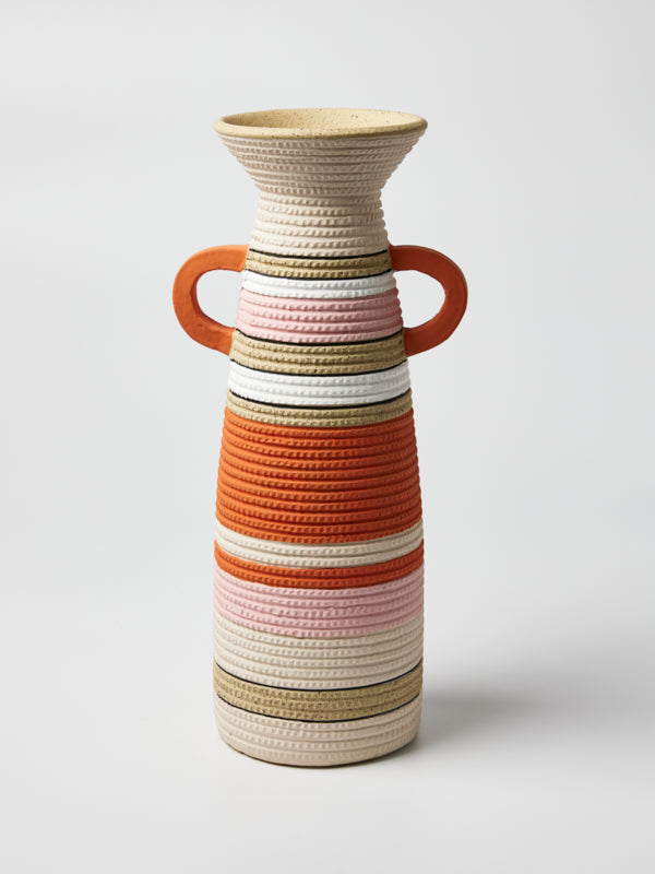 HIBO HANDLE VASE PINK