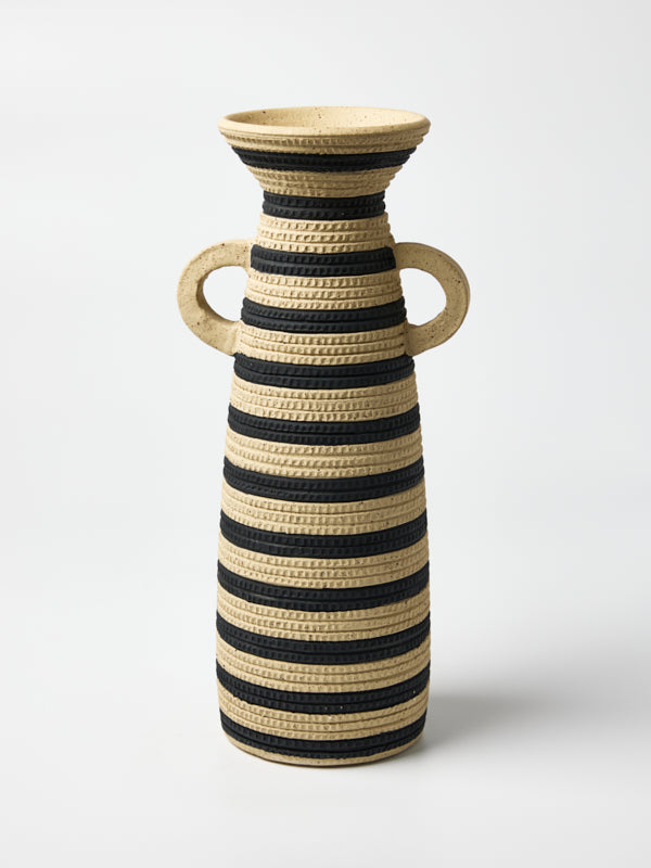 HIBO HANDLE VASE BLACK