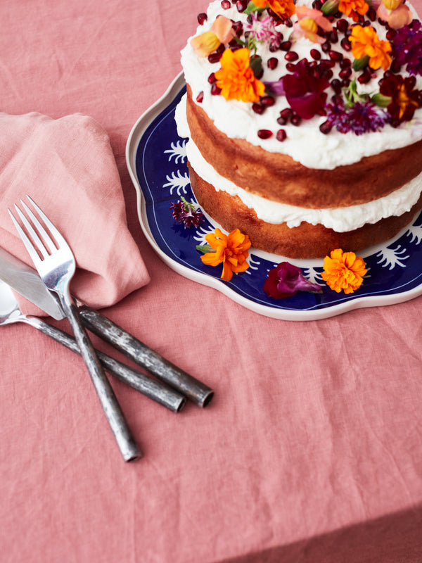 DEL SOL BIRD PLATTER BLUE