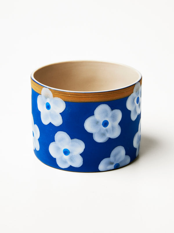 SUNBURST PLANTER BLUE/GOLD