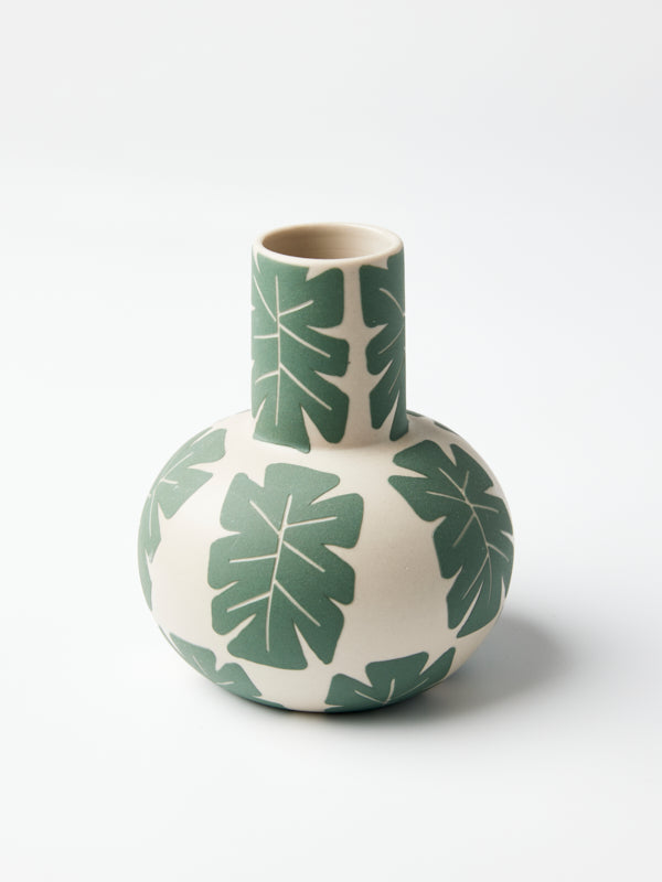 HAPPY VASE SMALL GREEN PALM