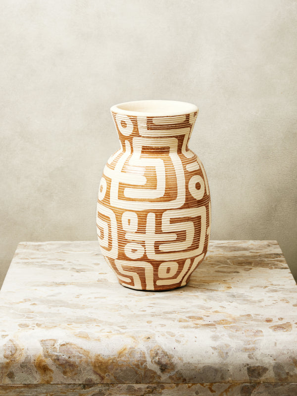 COLETTE PEACH TALL VASE