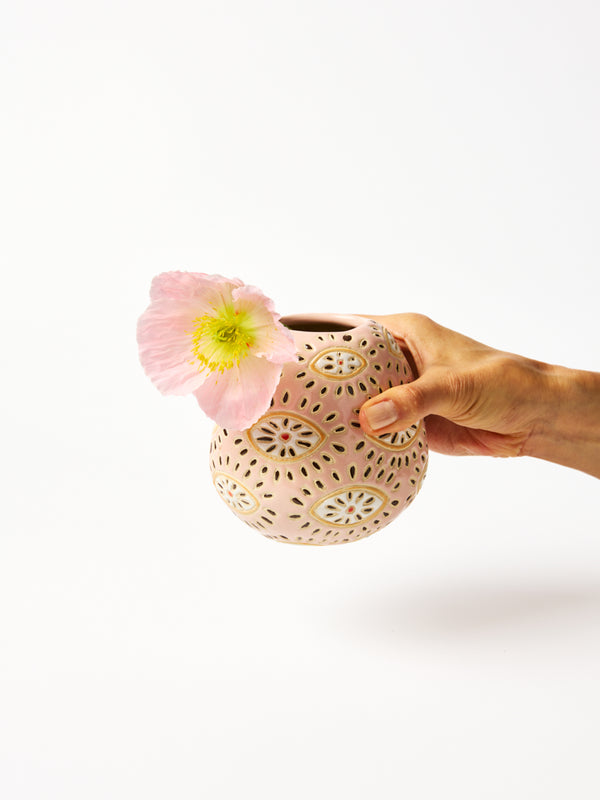 POLLEN VASE PINK EYES
