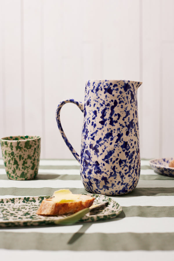 SPLATTER JUG BLUE