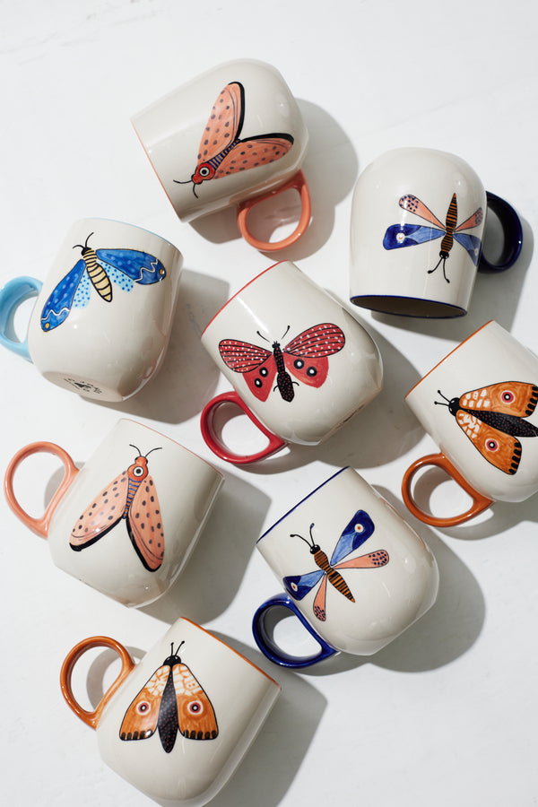 MOTH PARTY MUG ROSE