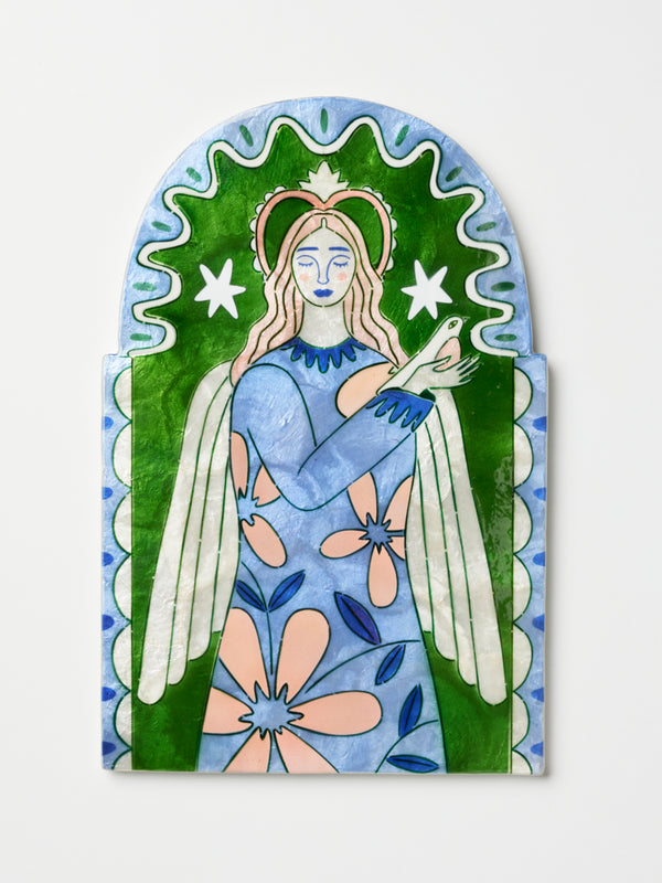 GARDIENNE ANGEL GREEN WALL ART