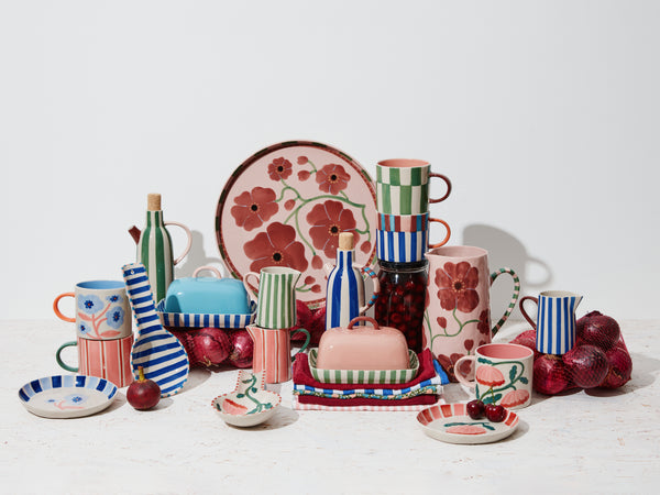 BLOOMIE PINK FLOWER DISH