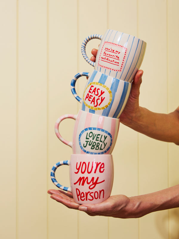 LOVE NOTES MUG LOVELY JUBBLY