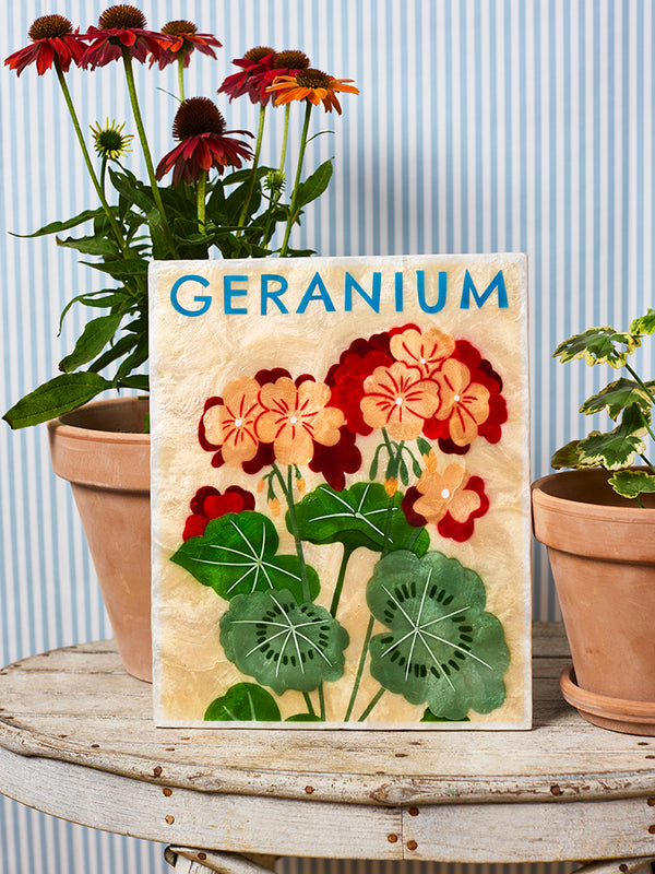 MARKET WALL ART GERANIUM