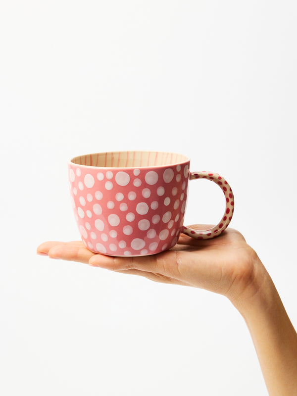 CHINO MUG PINK DOT