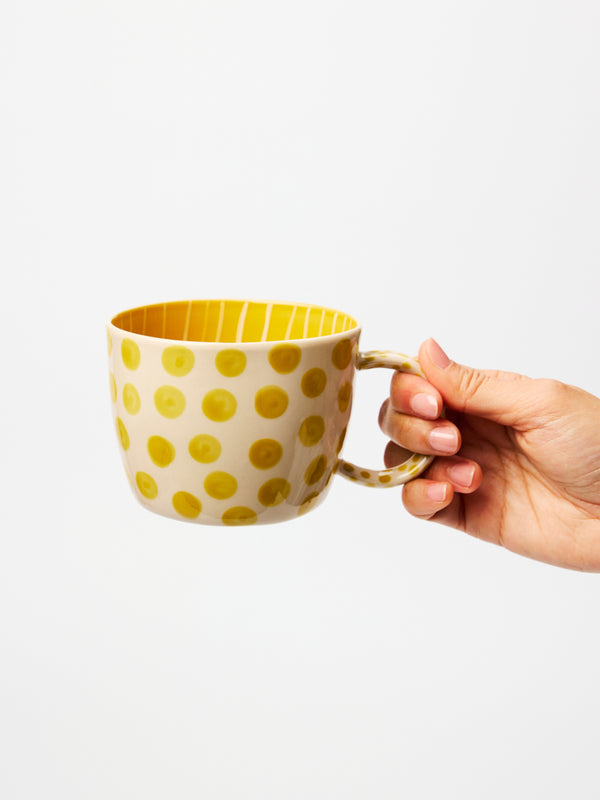 CHINO MUG MUSTARD DOT