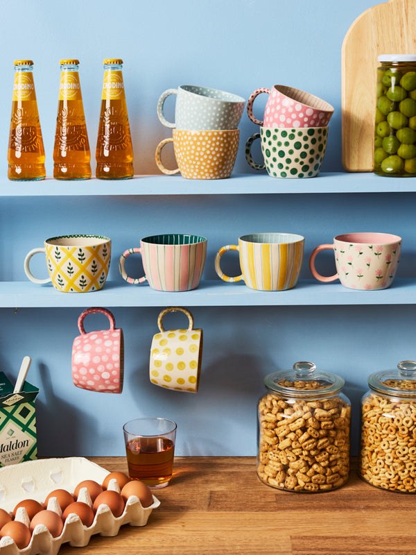 CHINO MUG TICKING YELLOW