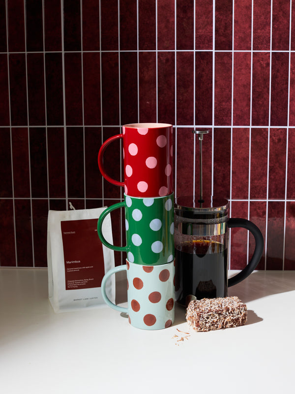 HAPPY MUG SPOT RED