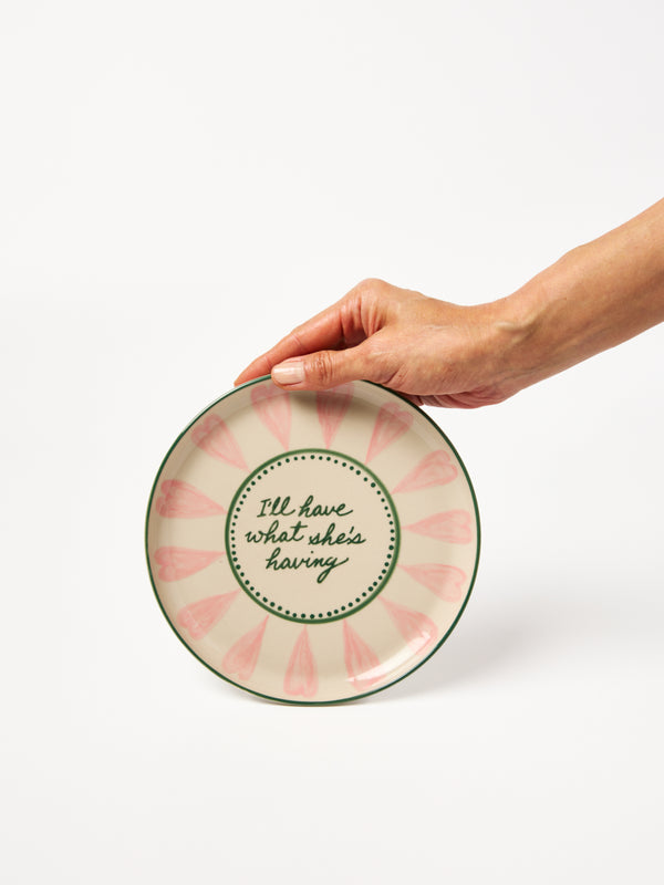 LOVE NOTES PLATE WHAT SHES HAVING