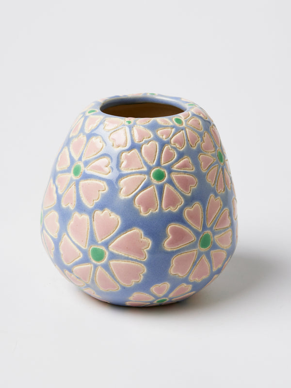 POLLEN PINK DAISY VASE