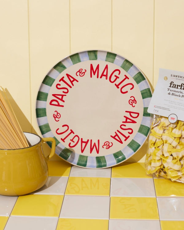 LOVE NOTES PLATTER PASTA STRIPE