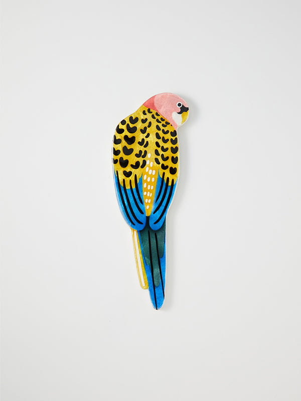 AERIAL YELLOW ROSELLA WALL ART