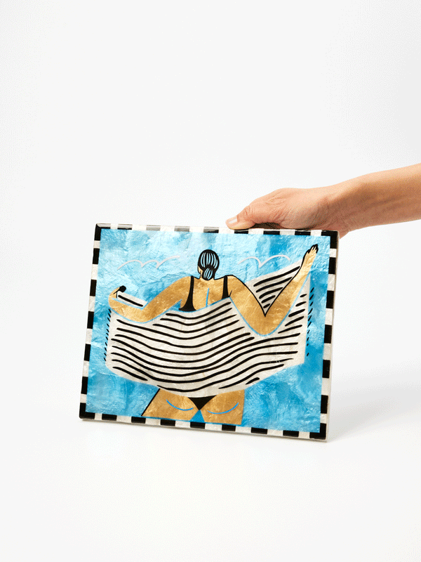 BEACH DAY WALL ART TOWEL OFF