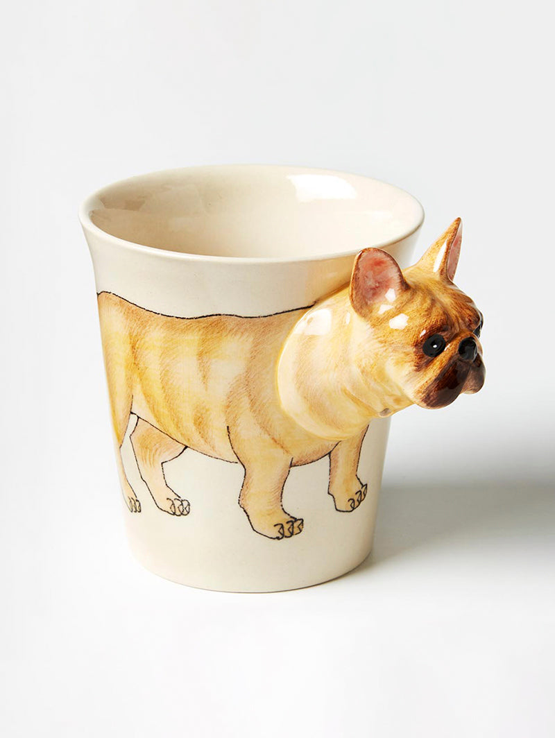 TAIL WAGGER MUG TAN FRENCHIE