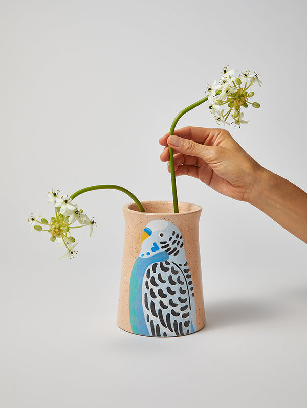 AERIAL BUDGIE VASE