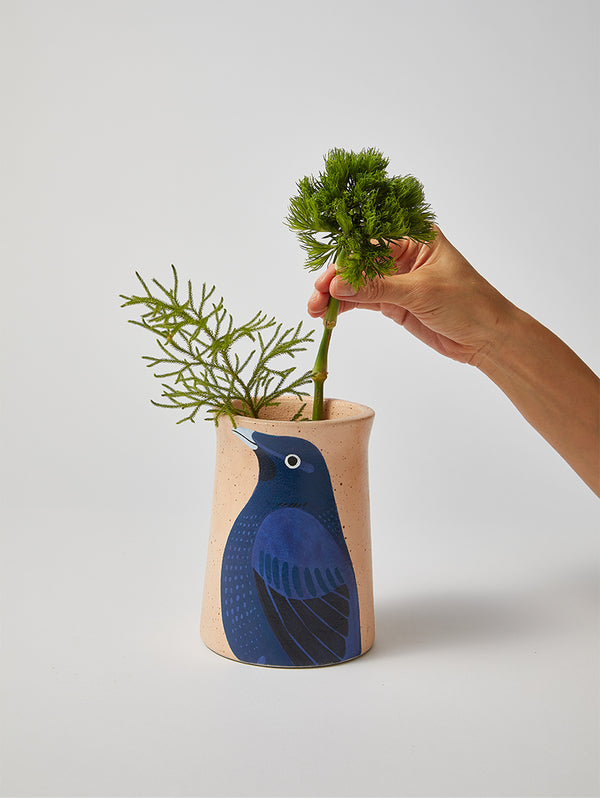 AERIAL BOWERBIRD VASE