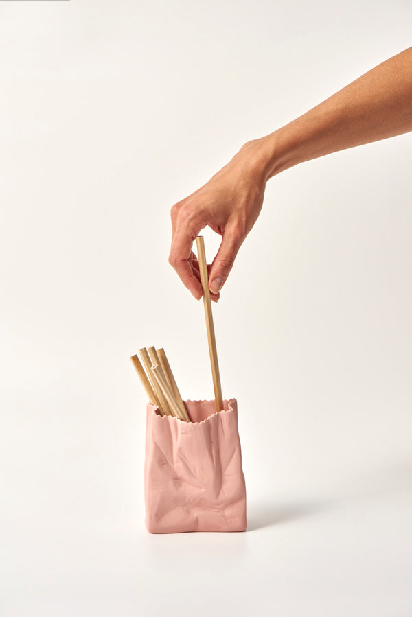 SMALL PAPER BAG PINK