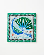 FABLE PEACOCK BLUE SQUARE