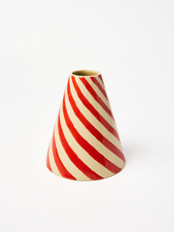 JESTER VASE RASPBERRY SWIRL